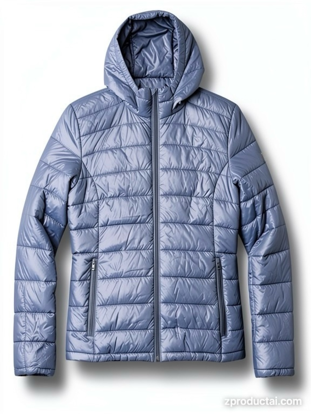 ARITZIA PARKLIFE - Lightweight Hooded Puffer Jacket - Steel Blue